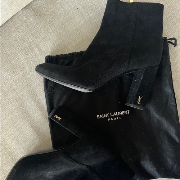 Yves Saint Laurent Shoes - yves saint laurent suede boots